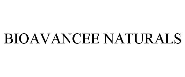 Trademark Logo BIOAVANCEE NATURALS