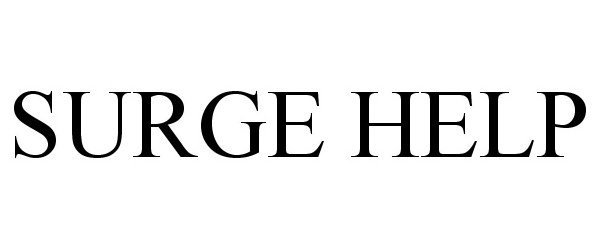 Trademark Logo SURGE HELP