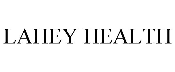 Trademark Logo LAHEY HEALTH