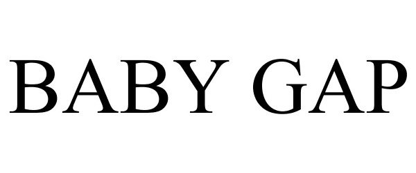Trademark Logo BABY GAP