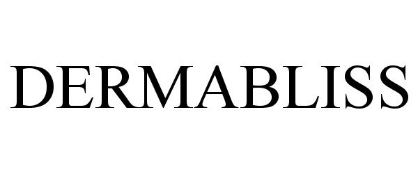Trademark Logo DERMABLISS
