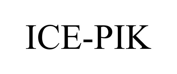 Trademark Logo ICE PIK