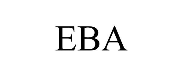 Trademark Logo EBA