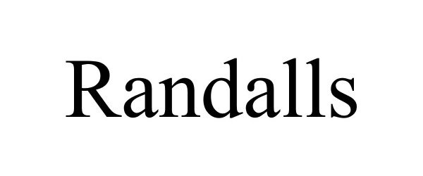 Trademark Logo RANDALLS