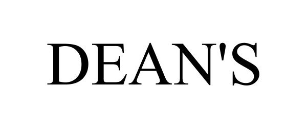 Trademark Logo DEAN'S