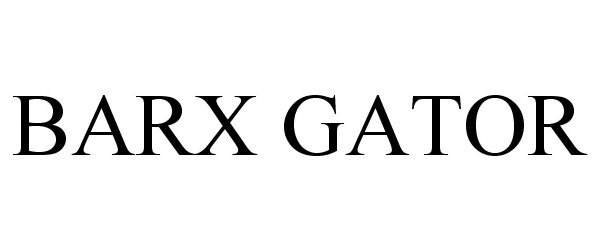 Trademark Logo BARX GATOR
