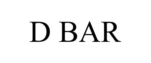 Trademark Logo D BAR