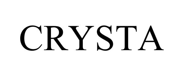 Trademark Logo CRYSTA