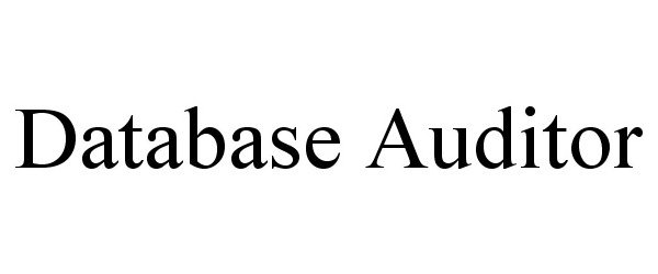 Trademark Logo DATABASE AUDITOR