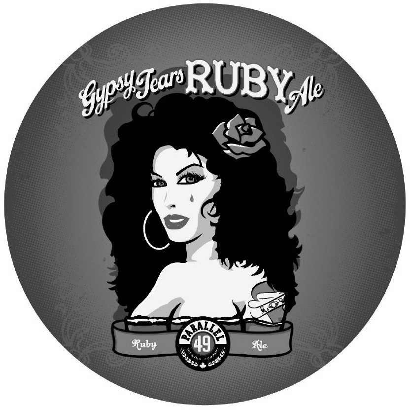 Trademark Logo GYPSY TEARS RUBY ALE PARALLEL 49 BREWING COMPANY LOV