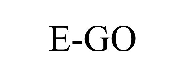 Trademark Logo E-GO