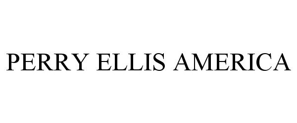 Trademark Logo PERRY ELLIS AMERICA