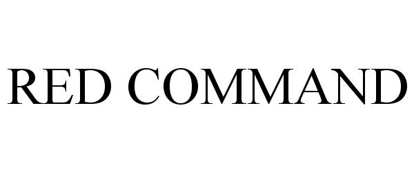 Trademark Logo RED COMMAND