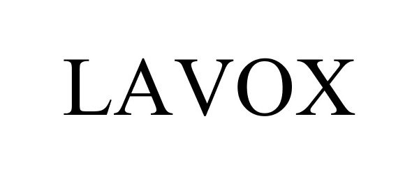 Trademark Logo LAVOX