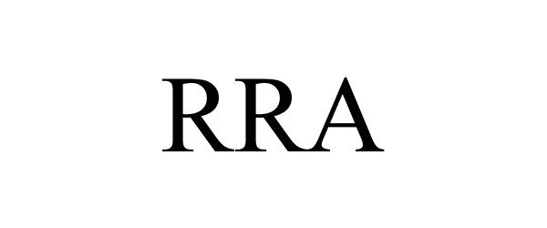 Trademark Logo RRA