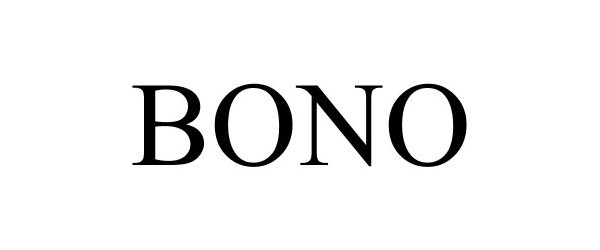 Trademark Logo BONO