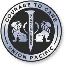 Trademark Logo EAMUS DOMUM INCOLUMES COURAGE TO CARE UNION PACIFIC