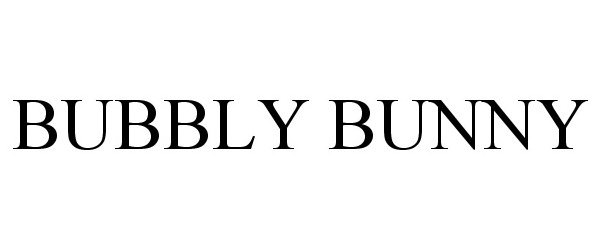 Trademark Logo BUBBLY BUNNY