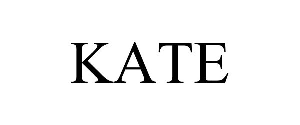 Trademark Logo KATE