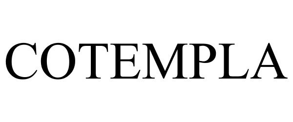 Trademark Logo COTEMPLA