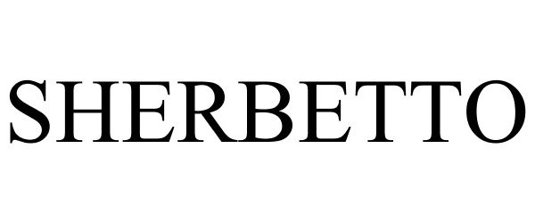 Trademark Logo SHERBETTO