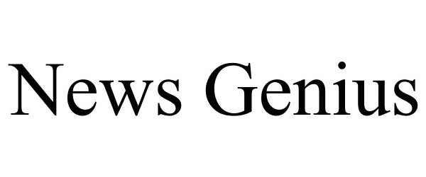 Trademark Logo NEWS GENIUS