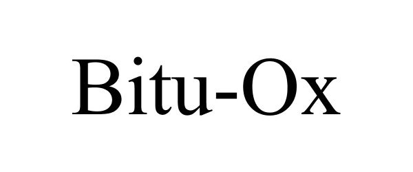 Trademark Logo BITU-OX