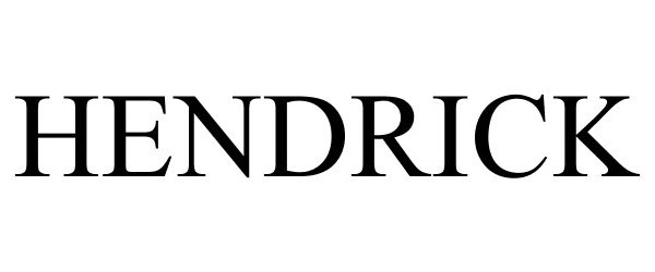 Trademark Logo HENDRICK