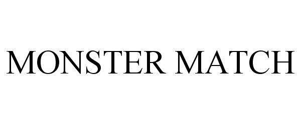 Trademark Logo MONSTER MATCH
