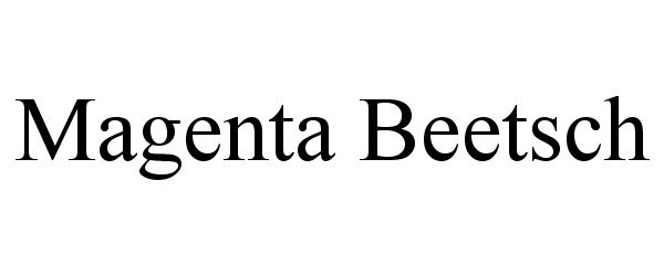Trademark Logo MAGENTA BEETSCH
