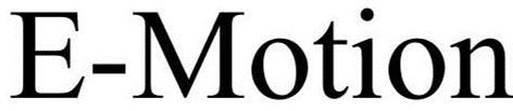 Trademark Logo E-MOTION