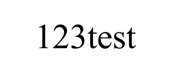 Trademark Logo 123TEST