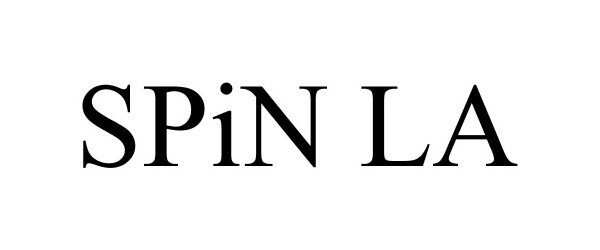 Trademark Logo SPIN LA