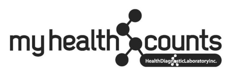 Trademark Logo MY HEALTH COUNTS HEALTHDIAGNOSTICLABORATORYINC