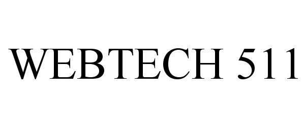 Trademark Logo WEBTECH 511