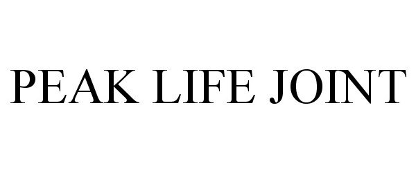 Trademark Logo PEAK LIFE JOINT