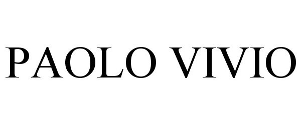 Trademark Logo PAOLO VIVIO