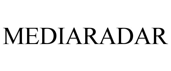 Trademark Logo MEDIARADAR