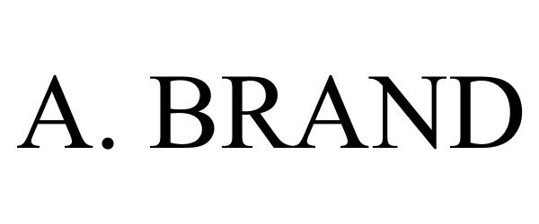 Trademark Logo A. BRAND