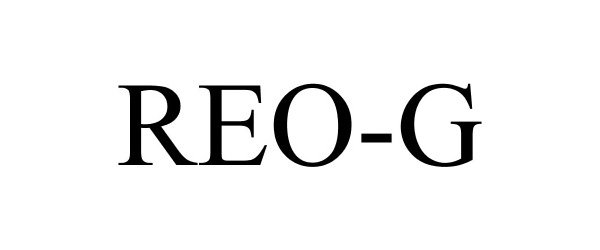 Trademark Logo REO-G