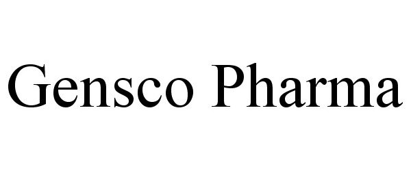 Trademark Logo GENSCO PHARMA