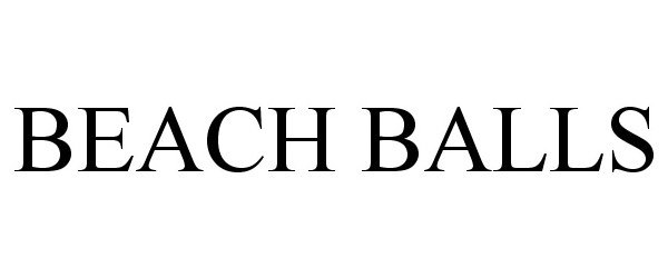 Trademark Logo BEACH BALLS