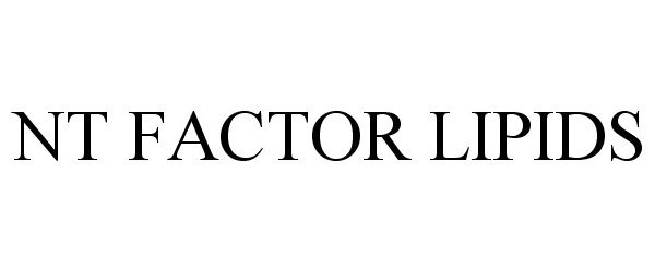 Trademark Logo NT FACTOR LIPIDS