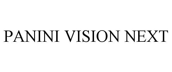Trademark Logo PANINI VISION NEXT