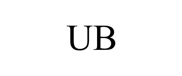 Trademark Logo UB