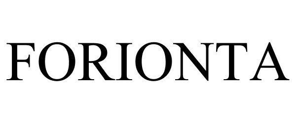 Trademark Logo FORIONTA