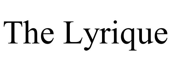 Trademark Logo THE LYRIQUE