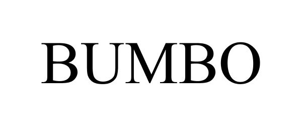 Trademark Logo BUMBO
