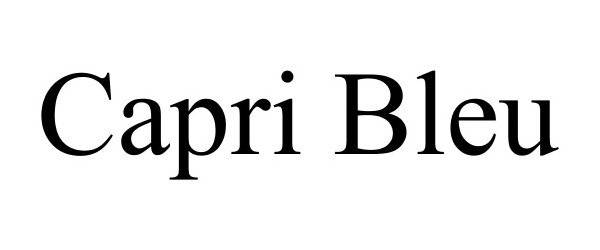 Trademark Logo CAPRI BLEU