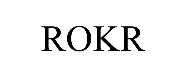 Trademark Logo ROKR